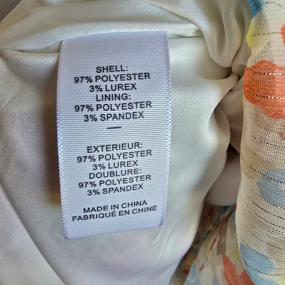 LIKELY NEW Raffy Ivory Pastel Floral Ruffle Tie Waist Maxi Dress SZ 12 Coquette - Picture 10 of 11